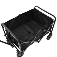 Carro de Mano Plegable Carrito de Playa y Transporte para Jardín Casa Almacén 4 Ruedas, todoterreno. - details 1