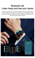 Reloj inteligente AMOLED para hombre y mujer,1.53 inch AMOLED Full circle touch screen  pulsera deportiva con llamadas bluetooth, NFC, brújula, seguimiento GPS, control del azúcar en la sangre,Professional Waterproof,compatible con Apple y Samsung 2024 - details 5
