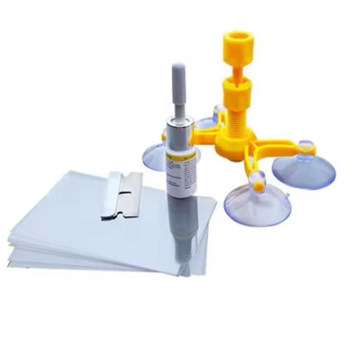 Kit de reparación de parabrisas de coche, herramienta de reparación de grietas de arañazos de vidrio de ventana de coche, pulido - 1