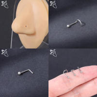ZS-perno de Nariz de cristal CZ para hombres, forma de cruz de abeja de corazón, 316L retenedor de Pin de acero inoxidable, joyería de Piercing de fosa nasal en forma de L, 20g, 1 pieza - details 13