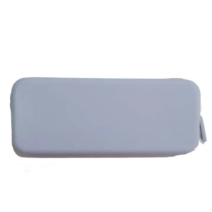 Morandi Color bolsa de cosméticos de silicona monedero de gran capacidad bolsa de almacenamiento multifunción rectángulo soporte para brochas de maquillaje - 1