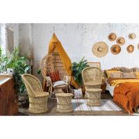 Juego de 2 taburetes de bambú, diámetro de 36 cm y 30 cm, ideal para jardín, terraza y balcón - details 7