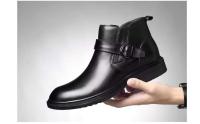 2025 Productos innovadores Botas de cuero estilo motocicleta Zapatos formales para hombres - details 3