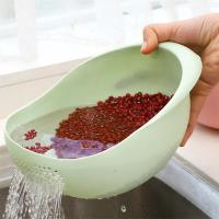 Colador de Arroz de Plástico Escurridor de Cocina con Asas Herramienta de Cocina para Lavar Verduras - details 0
