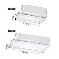 Estante de pared plegable, placa plegable, soporte para teléfono, soporte para papel de cocina, estante montado en la pared para ahorrar espacio, dormitorio - details 0