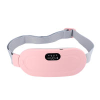 Almohadilla de calor Menstrual para mujer, masajeador eléctrico de período, alivio de cólicos vibratorios, cintura, estómago, cinturón Abdominal cálido - details 0