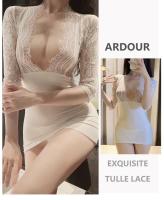 Vestido de Lencería de Encaje con Cintura Profunda Fitting Ajustado, Falda Corta, Ropa de Fiesta Sexy - details 7