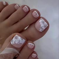 24PCS Uñas Postizas De Sello Cuadrado En Rosa Gradient Elegantes Y Delicadas Para Chicas Moda Uñas Postizas De Fiesta - details 5