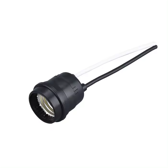 Enchufe de lámpara E27 impermeable con cable, soporte de lámpara E26 a prueba de lluvia para jardín al aire libre, Patio, iluminación DIY, paquete de 2/5/10/20 piezas - 1