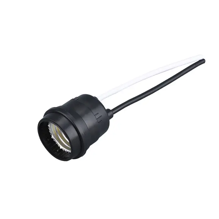 Enchufe de lámpara E27 impermeable con cable, soporte de lámpara E26 a prueba de lluvia para jardín al aire libre, Patio, iluminación DIY, paquete de 2/5/10/20 piezas - 1