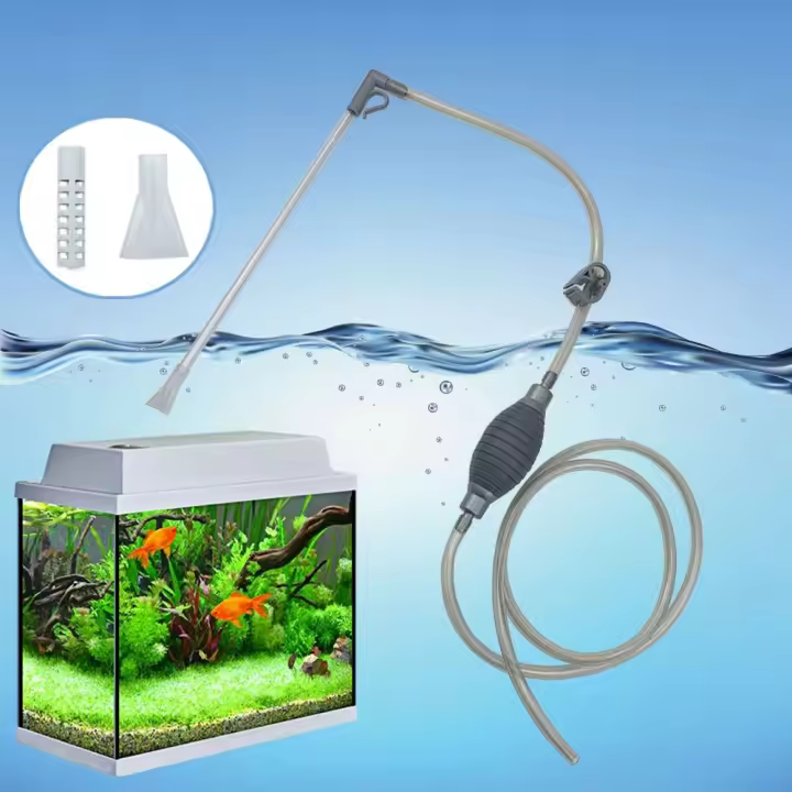 Accesorios de limpieza de bomba, filtro de grava, tanque de peces, sifón de acuario, limpiador de bomba de agua, herramientas de limpieza de agua, accesorios de acuario - 1