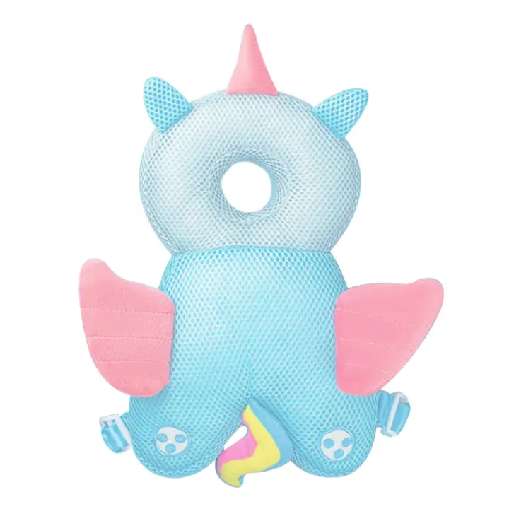 Protector de cabeza de bebé 1-3T, cojín de seguridad para evitar daños en la espalda, almohada de seguridad de dibujos animados de Angel Bee - 1