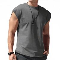 Camiseta sin mangas para hombre, ropa de estación independiente, deportiva, holgada, corta, para verano, 2024 - details 2