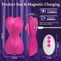 Leten Vibrador Mariposa Estimulador de Clít Doble Motor Portátil Masajeador de G Spot - details 0