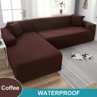 Funda de sofá impermeable para sala de estar, cubierta elástica para sofá esquinero en forma de L, 1/2/3/4 asientos - details 18