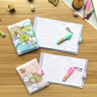 San-x-Cuaderno de dibujos animados SUMIKKO GURASHI A6, cuaderno Kawaii, Bloc de notas de tapa dura, organizador de tiempo, amigo, regalo de papelería para niños - details 7