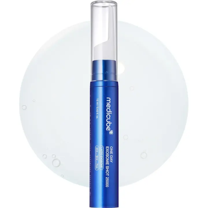 medicube Zero Exosome Shot 2,000 PPM Spicule Facial Liquid Booster Serum Exosome, AHA+BHA+PHA Cuidado de los poros, Células muertas, Textura | - 1