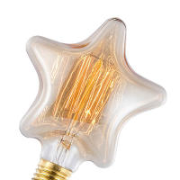 Bombillas incandescentes Vintage Edison G95, Bombilla de diamante, ardilla, corazón de cinco estrellas, espiral, filamento de 40W - details 5