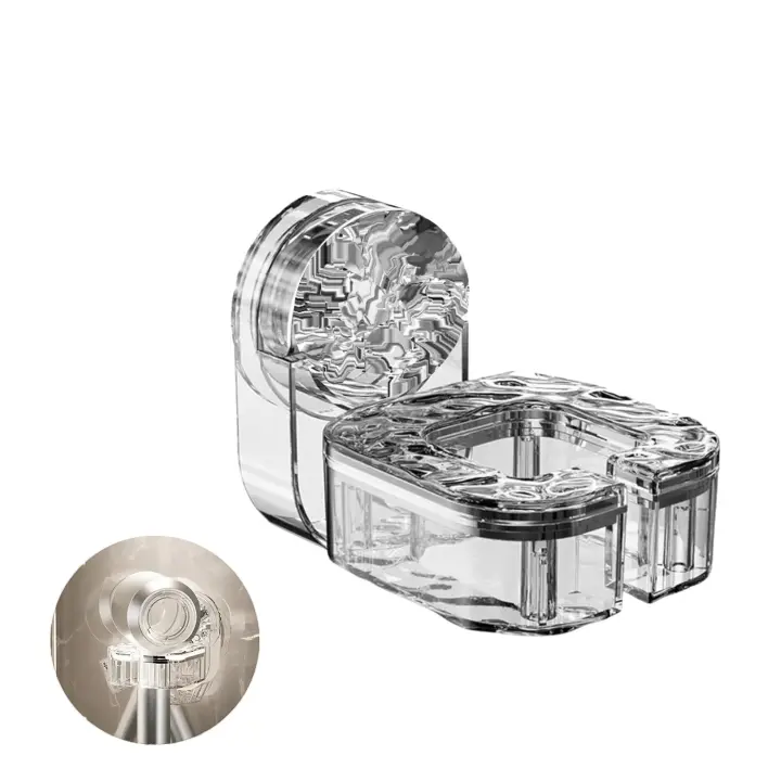 Estante de Secado de Cabello de Plástico Blanco Utensilios de Baño - 1