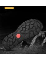 Zapatos de senderismo de cuero genuino para hombre, zapatillas de escalada anticolisión para acampar al aire libre, con cordones, Trekking - details 6