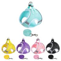 Suministros para mascotas, correa reflectante para perro, chaleco ajustable antiescape para perro, arnés transpirable sin tirones para perros pequeños y medianos - details 0