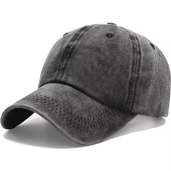 Gorra de béisbol de Golf para hombres y mujeres, gorra de papá, ajustable, Original, clásica, de bajo perfil, de algodón, sin construcción, negra - 1