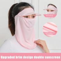 Gorra de Seda de Hielo de Protección Solar Transpirable, Anti-prueba, Visera para Ciclismo al Aire Libre Gorra de Moda para Mujeres - details 7