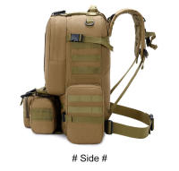 Mochila de senderismo 4 en 1 de 50l para hombre, bolsa de asalto multifuncional impermeable, desmontable, para exteriores - details 13