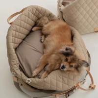 Bolso de mano de lujo para perro y gato, bolsa de transporte para coche, asiento elevador, estilo informal, nuevo - details 8