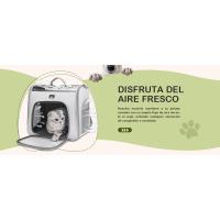 ALLSOPETS Mochila para perros con ventana de malla transpirable con apertura frontal portátil para gatos que viaja con mascotas verde - details 10