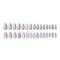 Uñas postizas de cabeza puntiaguda de ojo de gato con uñas de borde inofensivo y liso para uso diario y fiestas - details 4