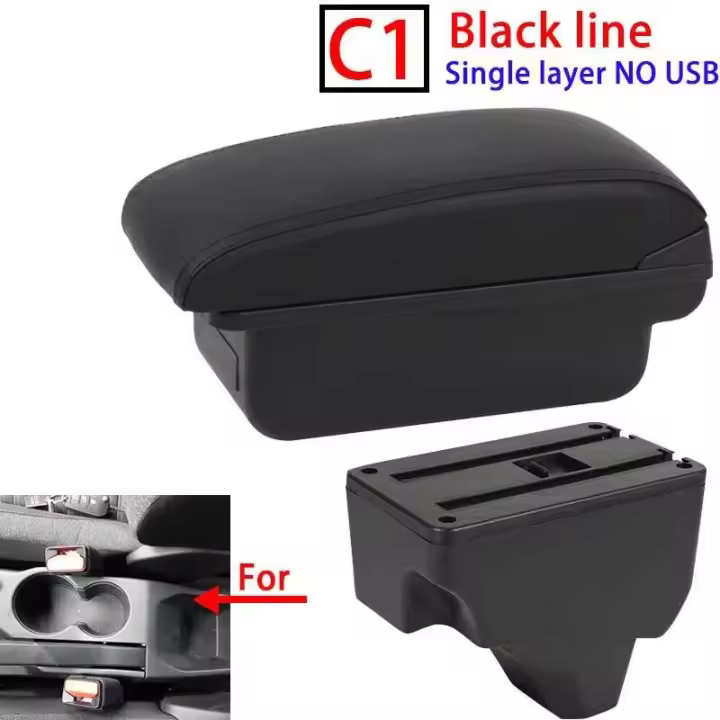 apoyabrazos de coche modificado detalles interiores, accesorios de luces CA - 1