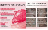 Collagen Jelly Cream,Niacinamide & Hydrolyzed Collagen,Collagen Face Cream Skin Care,Glass Glowy