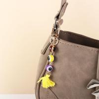 Llavero turco de ojo azul de la suerte, amuleto para mochila, colgante de borla colorida de resina, cuentas duraderas, llavero de ojo de demonio - details 5