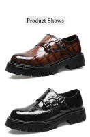 Zapatos de herramientas para hombres de plataforma británica zapatos de cuero retro de moda - details 9