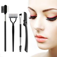 Cepillos de Cejas, Afeitadora de Pestañas, pelador Separador de Pestañas, 4 Piezas - details 0