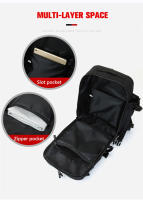 Mochila de Pesca con Soporte para Caña Impermeable de Gran Capacidad Bolsa Táctica Negra para Almacenamiento de Señuelos de Pesca - details 4