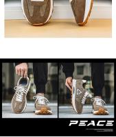 Nueva plataforma antideslizante y resistente al desgaste, zapatos deportivos versátiles de moda casual para hombres. - details 19