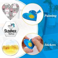 200 piezas de llaveros acrílicos en blanco, colgantes de llavero transparentes de acrílico en blanco para proyectos de manualidades DIY - details 2