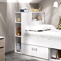 , Cama Compacta de 90 x 190 con Cajones, Blanco, 96 x 99 x 218 cm - details 3