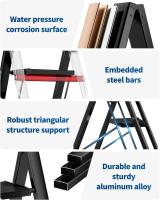 Escalera Plegable de Aluminio Ligera, Antideslizante, Portátil para Hogar y Oficina - details 13