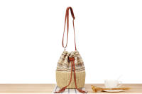 2025 nueva bomba cinturón bolsa de cubo bolsa de hombro bolsa tejida bolsa de playa de verano bolsa tejida empalme bolsa de rayas - details 7