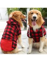 Abrigo de invierno para perro, chaqueta Reversible a cuadros para mascotas, ropa para clima frío para perros pequeños, medianos y grandes - details 5