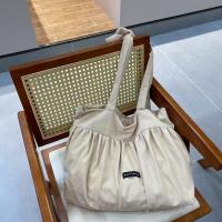 Bolso de Hombro de Algodón y Lino de Gran Capacidad 2025 Bolso Plisado Dulce y Perezoso - details 4