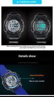 SHUNWAY Shengwei Reloj electrónico de moda para deportes al aire libre, resistente al agua, con luz nocturna para estudiantes - details 6