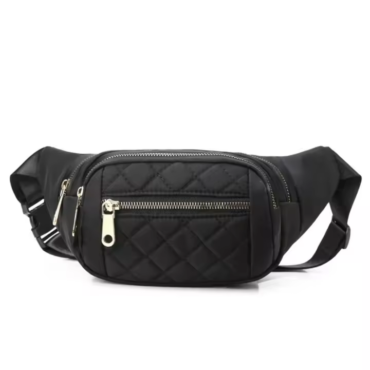 Riñonera impermeable a cuadros de movimiento, bolso de pecho informal, monedero Oxford, versión Unisex - 1