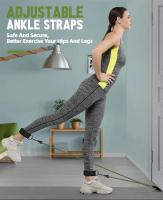 Juego de bandas elásticas de resistencia de 200 libras, cuerda de tracción de tensión, ejercicio de entrenamiento para Fitness, gimnasio en casa, equipo de entrenamiento de fuerza, 11 piezas - details 4