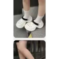 Zapatos de suela gruesa con agujeros que realzan la altura para mujer en verano, zapatillas de playa antideslizantes con baotou, sandalias de eva modernas y versátiles. - details 3