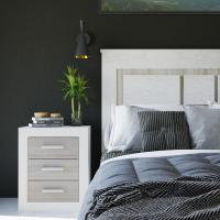 Cabezal para Cama de Matrimonio, Color Andersen Pino y Gris, Medidas: 160 cm (Ancho) x 119,3 cm (Alto) x 3,8 cm (Fondo) - details 6