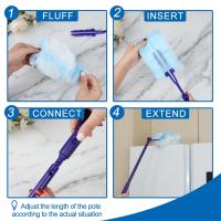 Recambios de plumero con 2 mangos largos, recambios de plumero desechables compatibles con plumero, 30 unidades - details 4